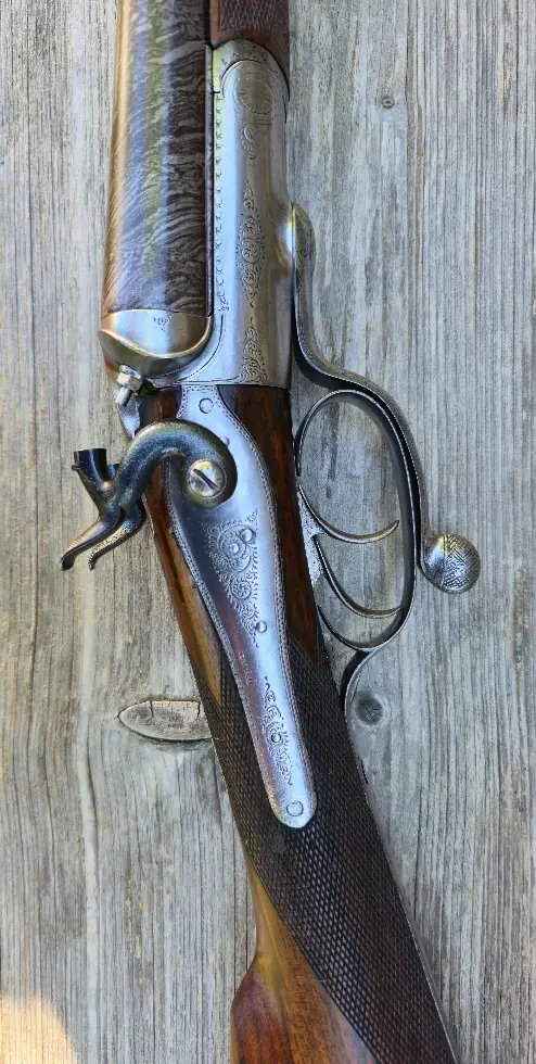 Anglická brokovnice cal.12 Wood - černoprachá