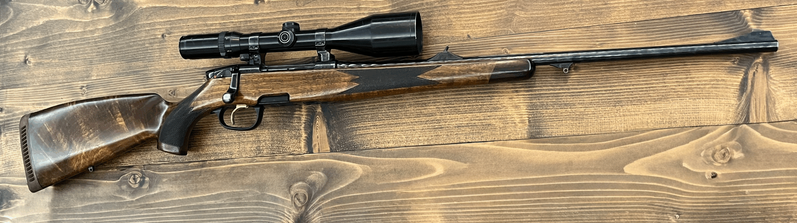 Steyr Mannlicher M — opakovací kulovnice 7×64 + Schmidt & Bender 2,5–10×56 (originál švenk na kroužcích)