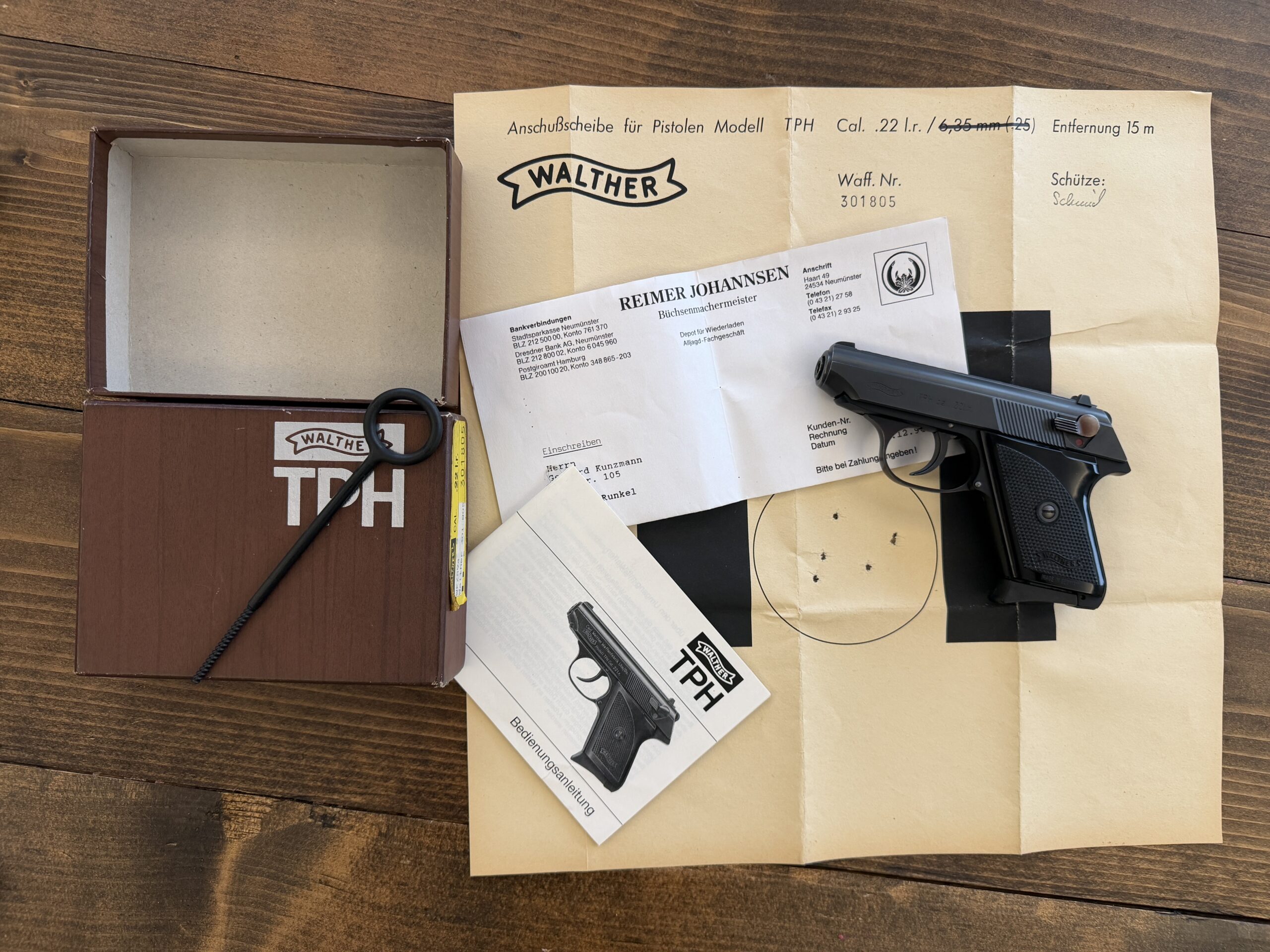 Walther TPH .22 LR – nepoužitá pistole v původním balením