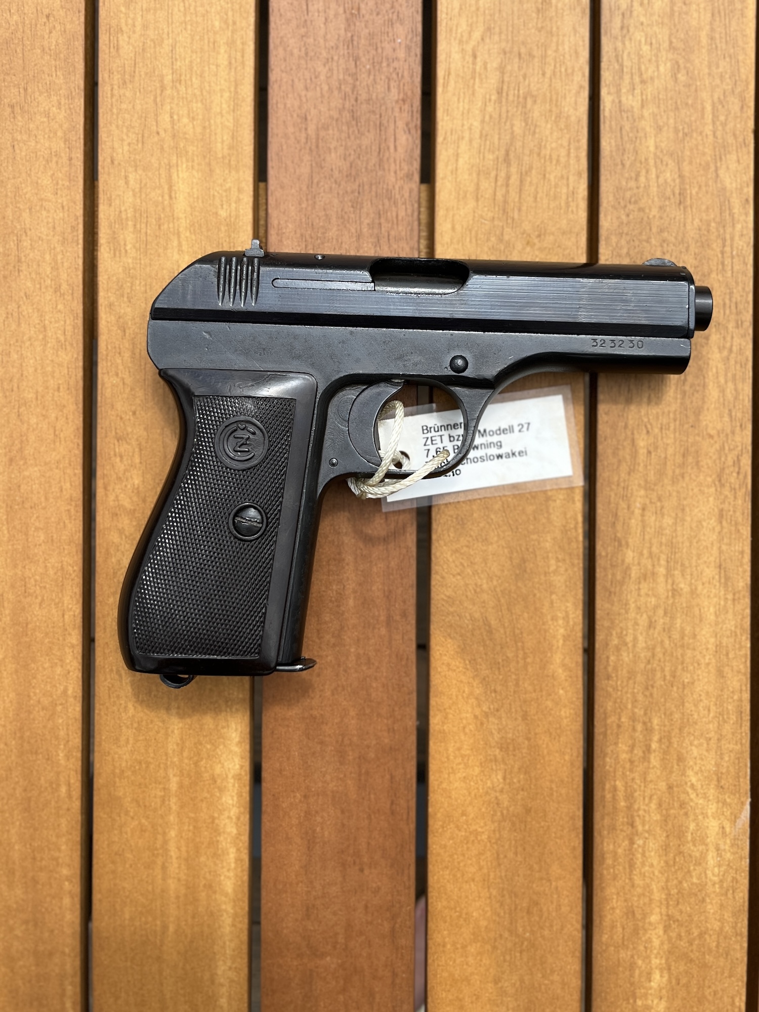Pistole CZ 27 – protektorátní provedení 7.65 Browning