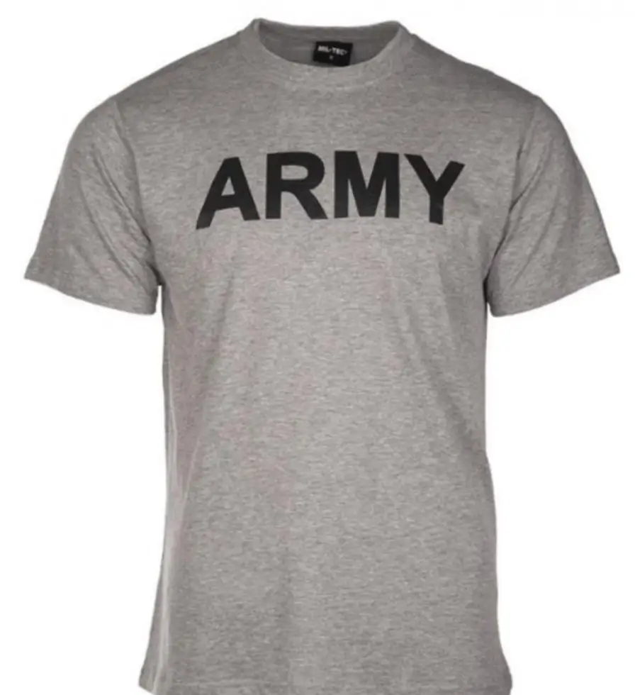 ARMY tričko šedé
