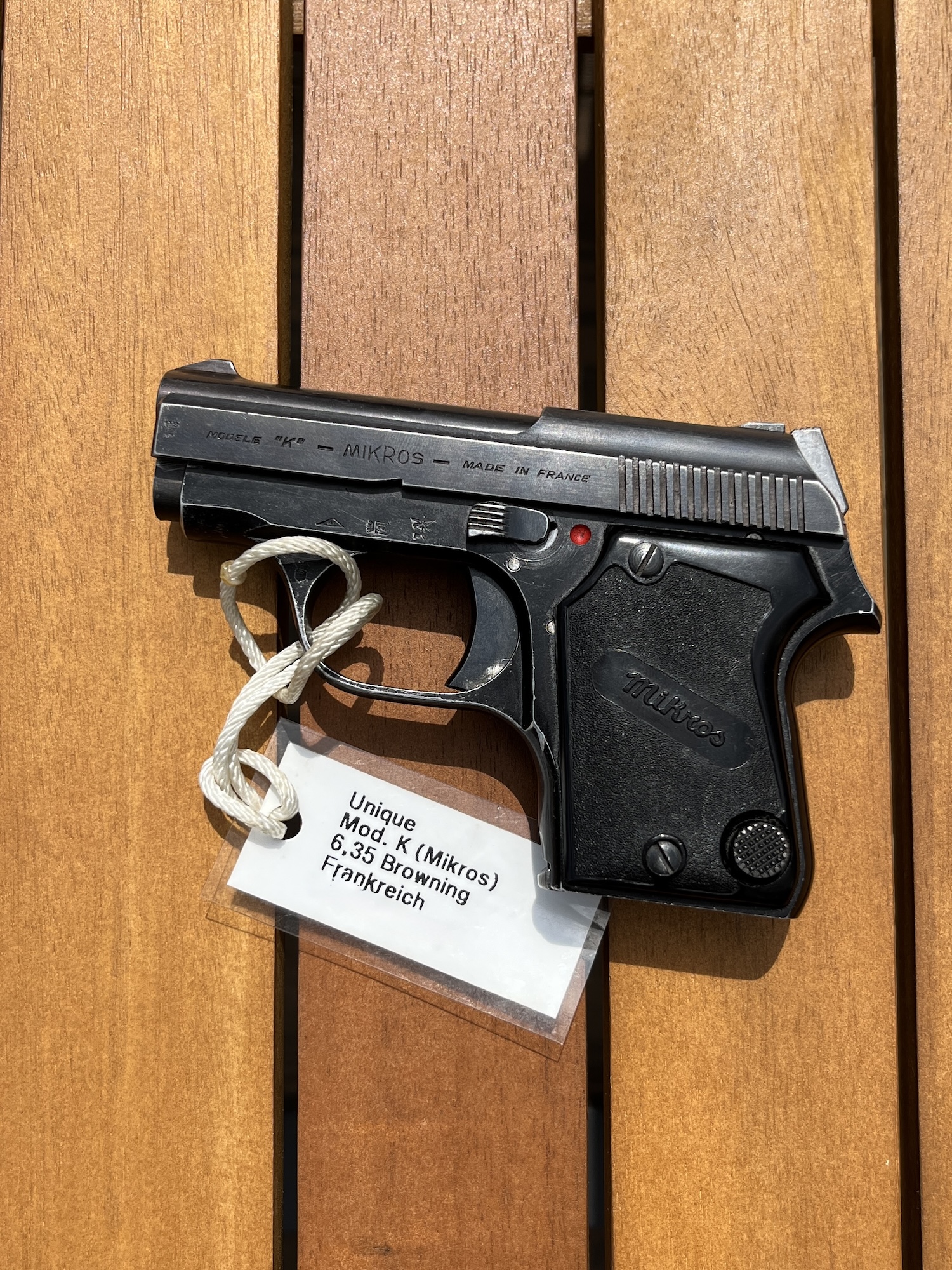 Model K Mikros – kapesní pistole 6,35 Browning